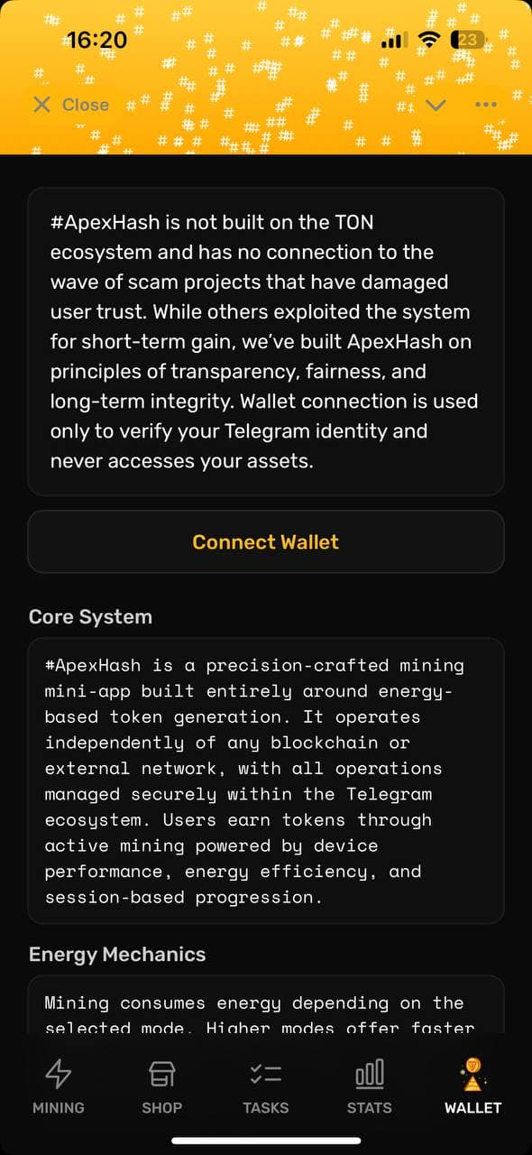 #ApexHash screenshot 2