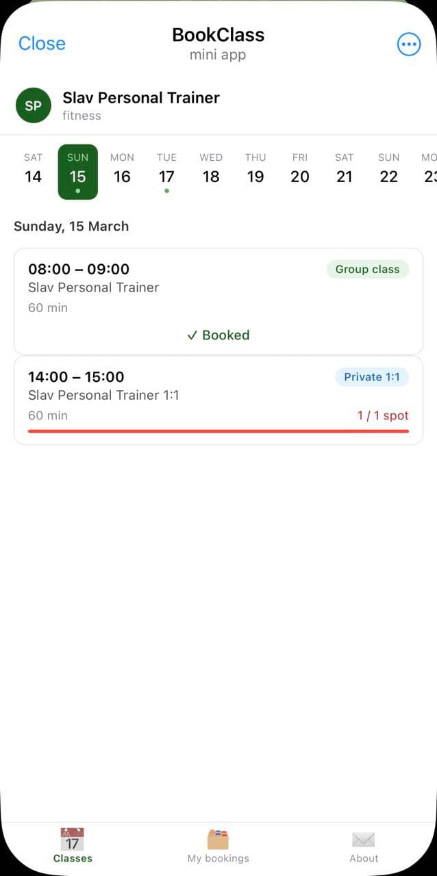 BookClass screenshot 1