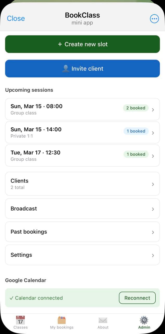BookClass screenshot 4