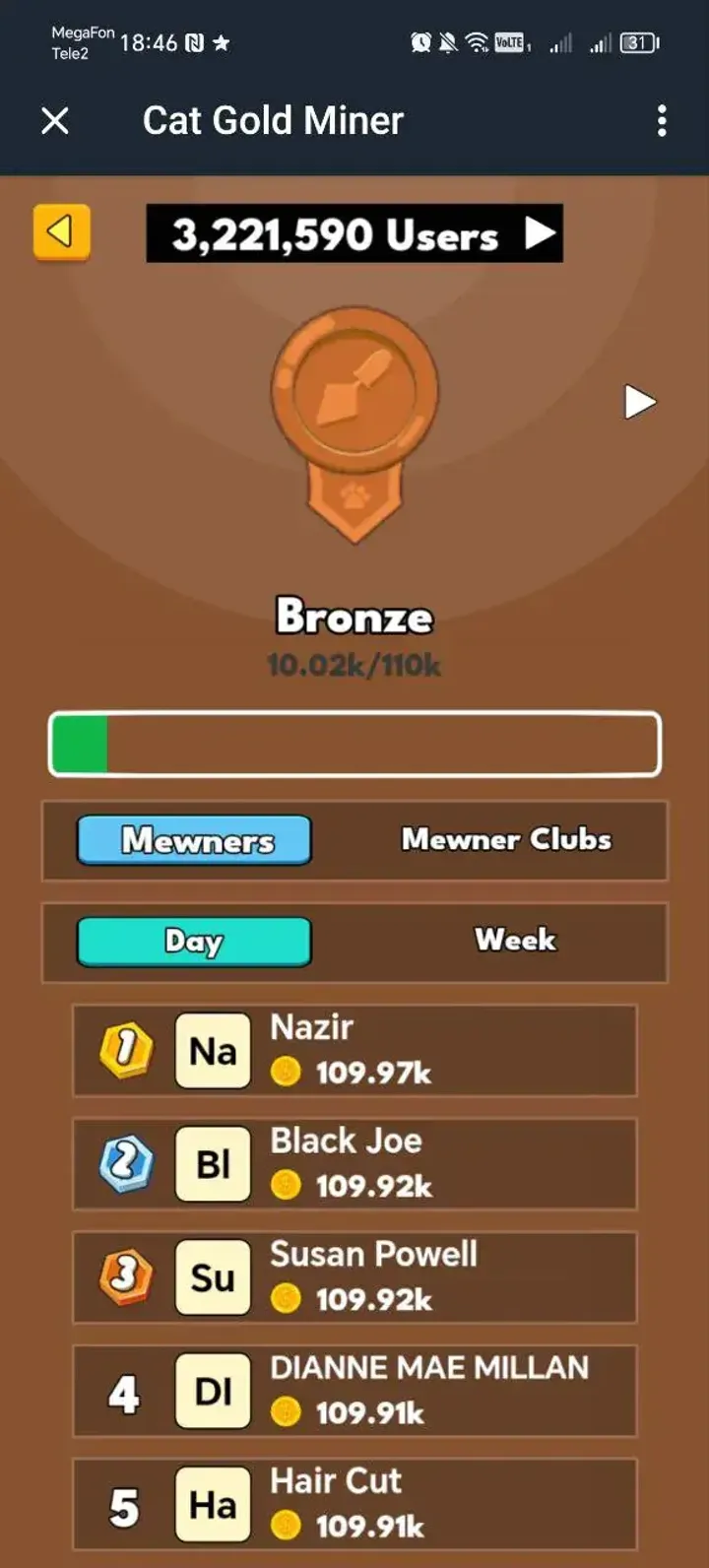 Cat Gold Miner screenshot 2
