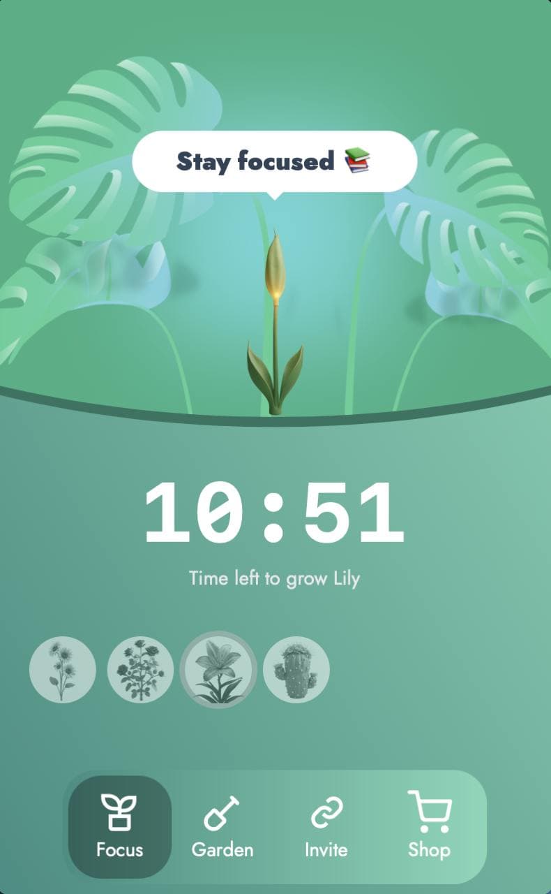 Focus Garden • Grow Forest • Pomodoro Timer screenshot 1