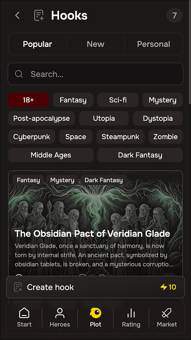 Tenverse (AI RPG) screenshot 6